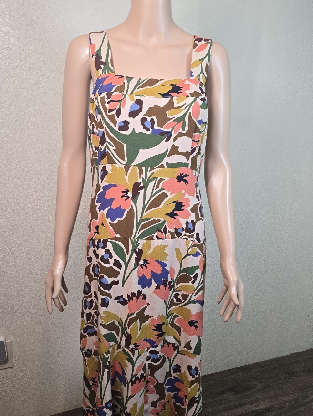 Sam & Jess Floral Maxidress Square Neck Size 1x - Picture 4 of 15